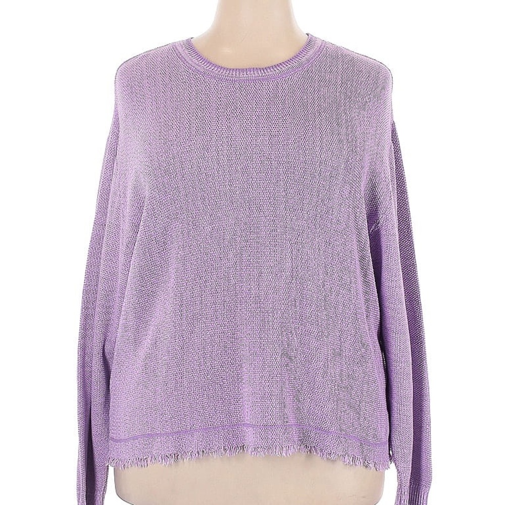 Cotton Country by Parkhurst Lavender Knit Sweater
